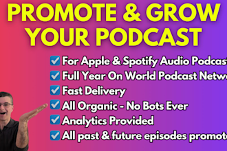 do podcast promotion of apple and spotify podcasts
