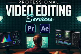 be your expert video editor for youtube, reels, podcasts and more