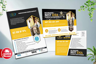 design eddm postcard, rack card, flyer, leaflet, popcorn bag