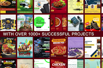 design appealing social media post, ads, flyers, editable templates using canva