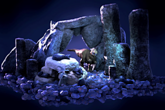 create professional 3d isometric animation and environment art