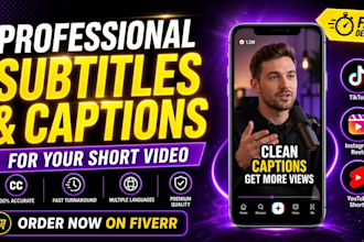 add captions for tiktok, reels, and youtube shorts