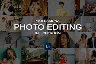 fast photo editing, color correction and professional lightroom image editing