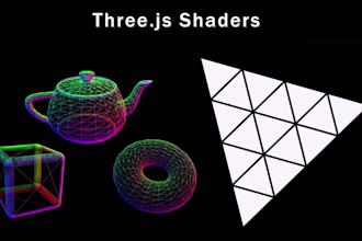 create glsl shaders for threejs