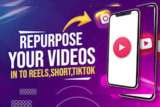 repurpose your youtube video to tiktoks,reels,shorts