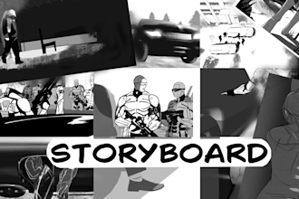 make professional storyboard for you