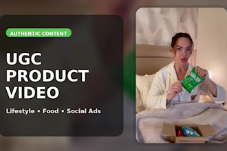 authentic ugc food and snack product videos for your brand