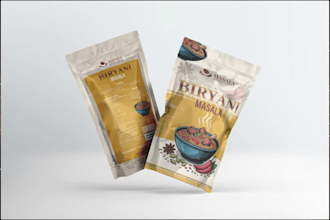 design premium product pouch packaging, food label design
