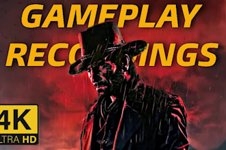 record 4k 60fps gameplay footage and youtube gaming content