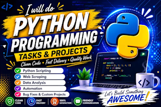 develop python scripts, automation, web scraping and API integration