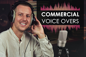 record a voice over for your commercial or advertisement