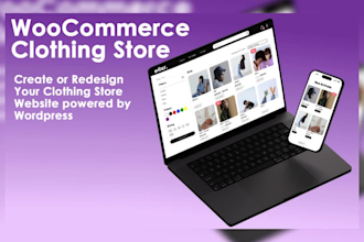 create modern fashion store for clothing brand