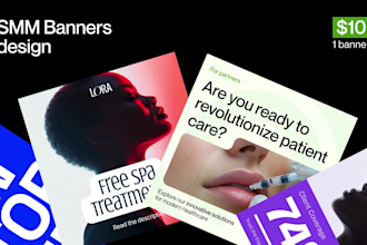 design banners for posts in social networks facebook, instagram, linkedin