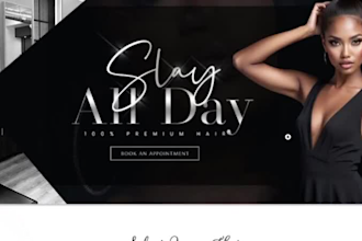 hair extension shopify store design , shopify hair website