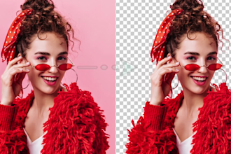 do 15 images masking and cut out background completely