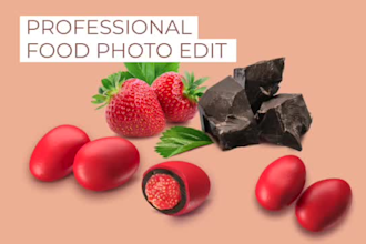do photo manipulation for snacks, chocolates, food products using photoshop