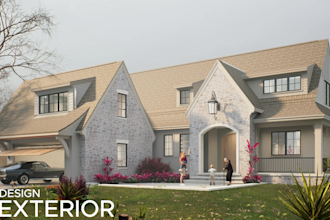 create 3d home design models and exterior renderings