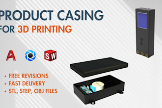 design a custom pcb enclosure ready for 3d printing