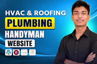 design an hvac, roofing, plumbing, or handyman wordpress website