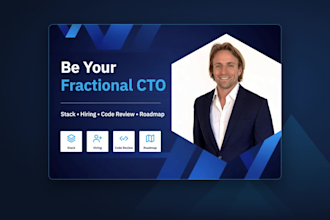 be your fractional cto for saas startup or ai product