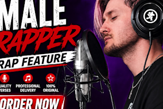 be your custom rapper, male rapper, uk rap and ghostwriter rap