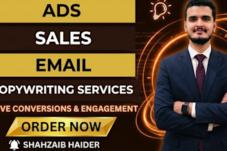 do impressive sales email copywriting and write facebook ad copy