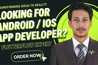 do mobile app development using flutter or flutterflow