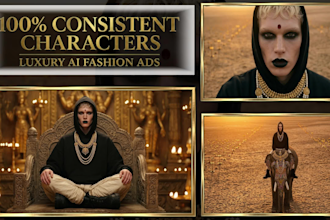 create realistic 4k ai fashion commercial with consistent models