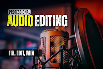 provide professional audio editing with noise reduction and audio ducking