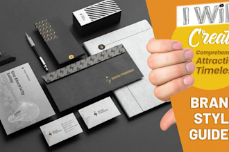 create attractive timeless comprehensive brand style guides and corporate book