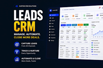 develop a custom CRM web app for lead management