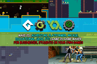 make all 2d games and simple 3d games in gamemaker studio 2