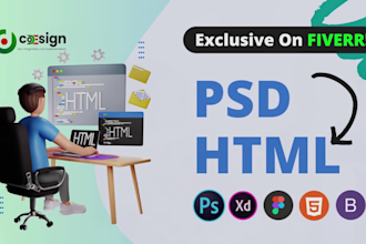 convert figma to HTML or xd to HTML with a responsive