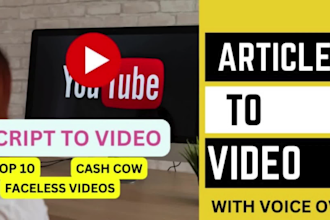 turn your script or article into faceless video using stock footage for earning