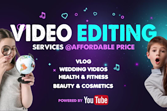 premium quality youtube video editing and post production