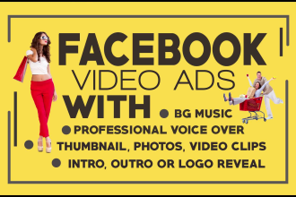 animate 1080p facebook video ads with voice over that generate sales