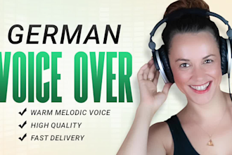 dub your videos in german as a talented german voice actor