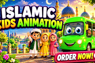 create engaging islamic kids animation, nasheed videos and cartoon stories