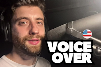 deliver an american voice over or voice acting performance