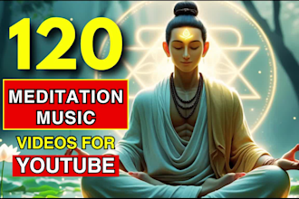 create youtube channel 120x3 hour relaxing meditation music videos