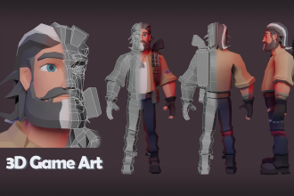 model, rig, and animate stylized, low poly 3d character