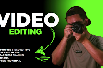 provide professional video editing for youtube, social media, and more