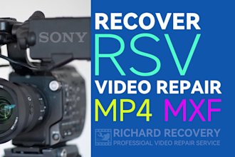 convert rsv file to mp4 or mxf video recover for sony camera