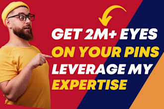 be your pinterest marketing manager, ads design seo optimized pins and boards