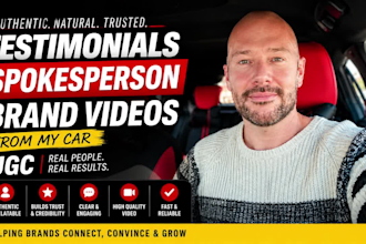 record a natural car testimonial video for your business