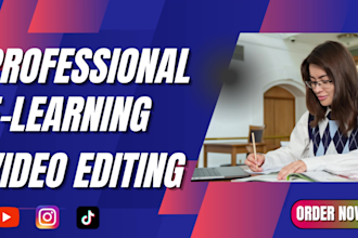 edit elearning and online course and explainer videos