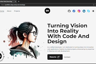 develop a modern and responsive frontend