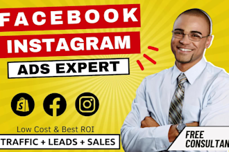 run shopify facebook ads instagram ads campaign dropshipping promotion