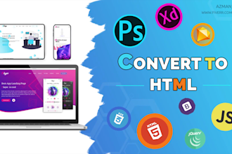 convert psd to html with responsive design