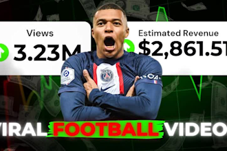 create monetizable football video or soccer videos for youtube channel